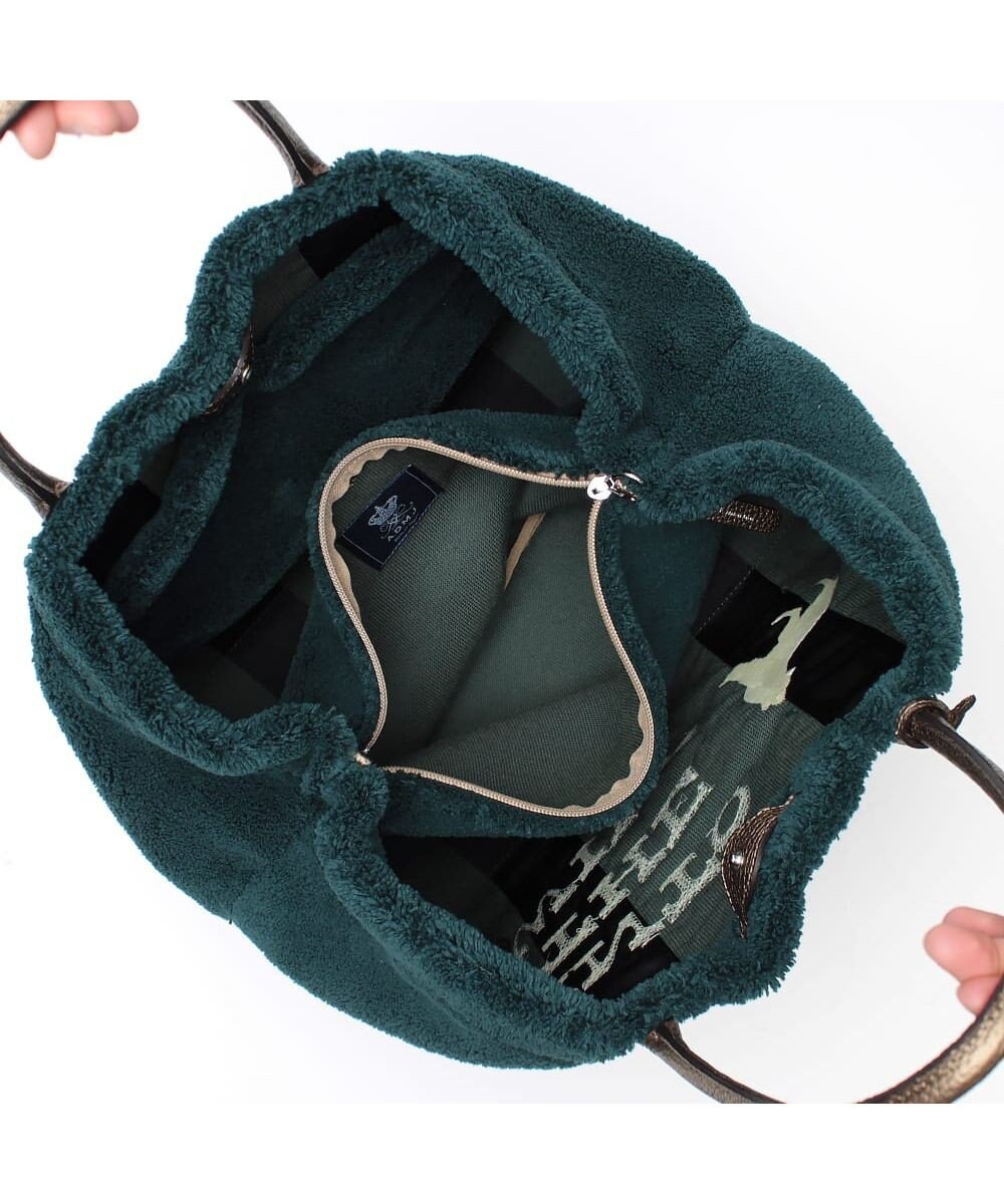 A.D.M.J. 【もこもこ】オスカー/コード刺しゅうキューブトート34cm(Dカン＋) 