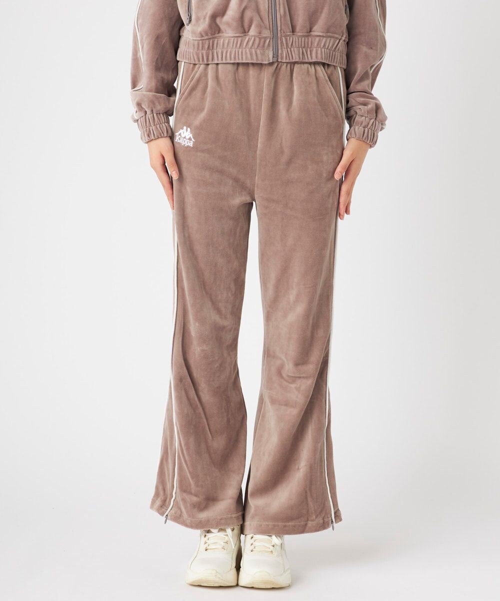 OP／FILA 【Kappa】ボックスシルエット ベロアトラックパンツ 