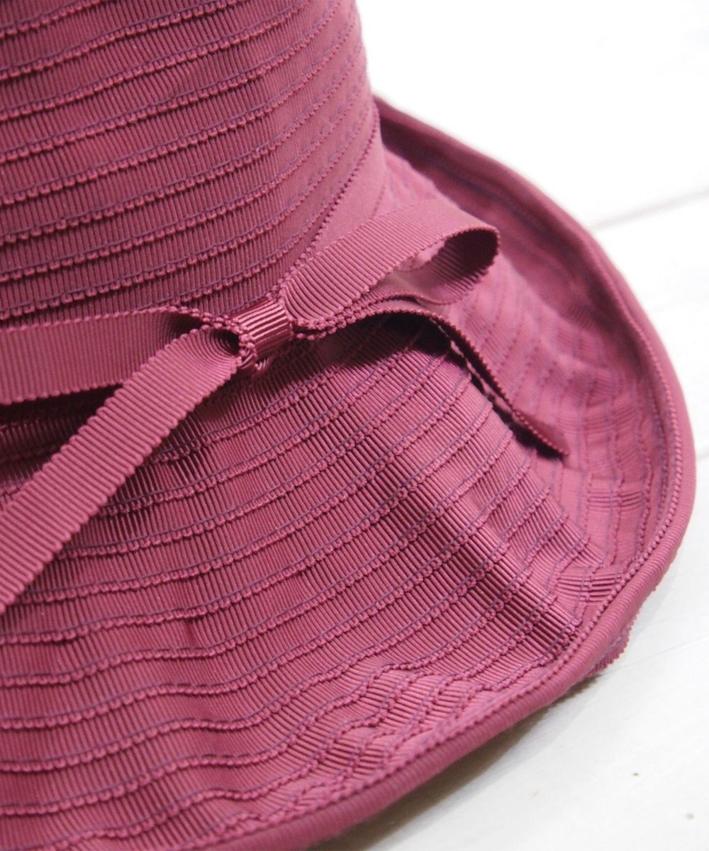 石田製帽 〈25SS新作〉グログランリボン ソフトハット 