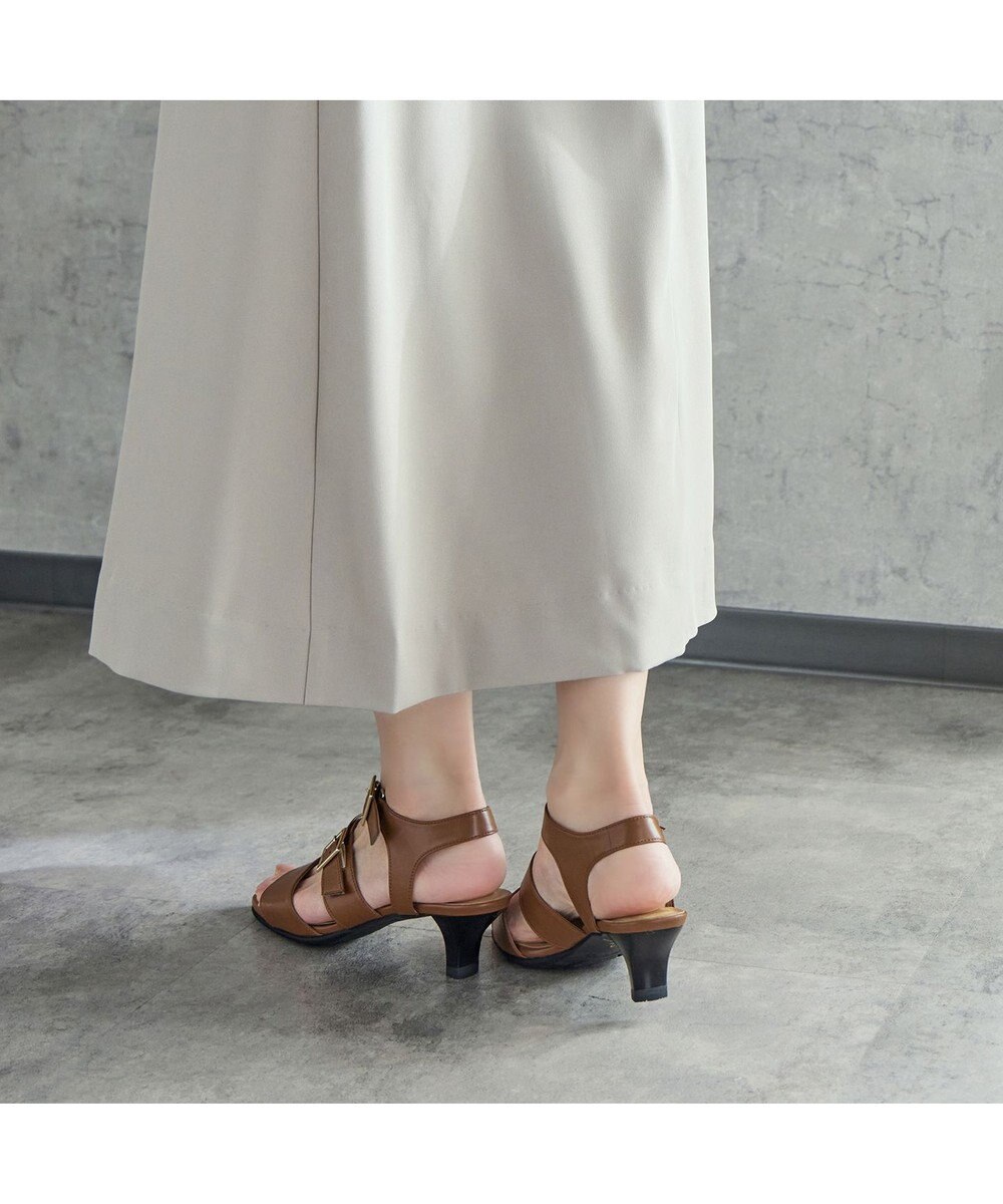 ASICS WALKING ペダラ ヒールサンダル 3E 5.0cmヒール 