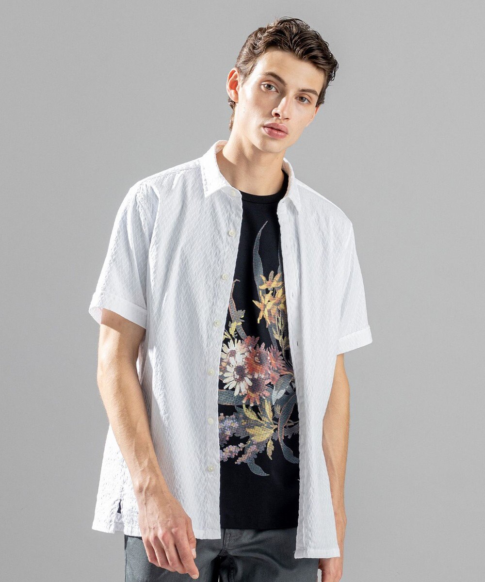 JOSEPH HOMME アロージャガードストレッチ　半袖シャツ 