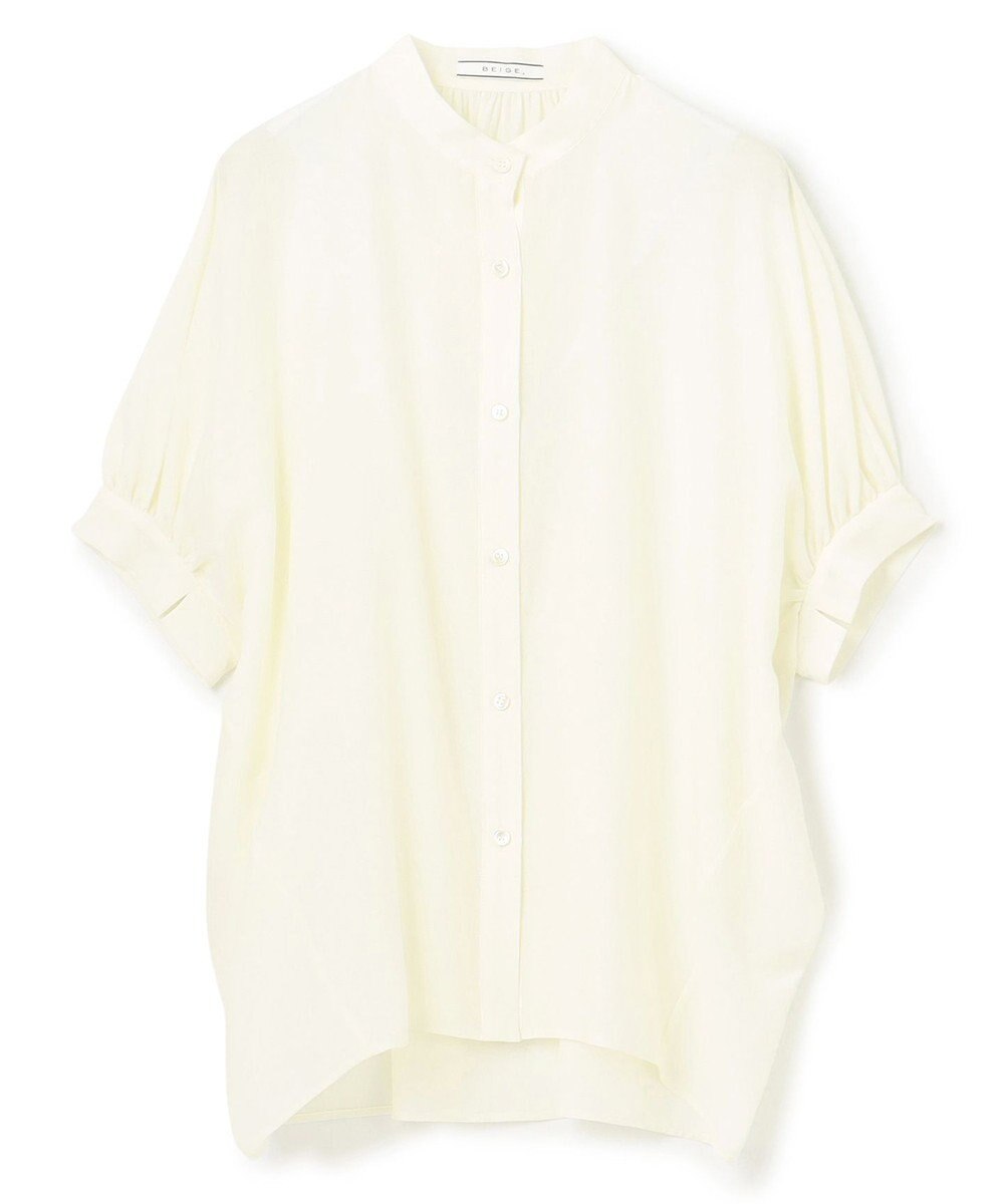 BEIGE， 【洗える】AMARYLLIS / シアーパフオーバーサイズブラウス 