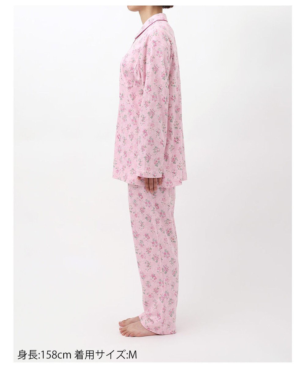 Wing パジャマ 長袖 長ズボン 綿100%(本体) スムース素材 レディース EP5072 ウイング／ワコール 