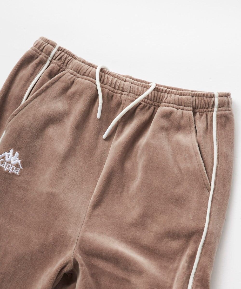 OP／FILA 【Kappa】ボックスシルエット ベロアトラックパンツ 