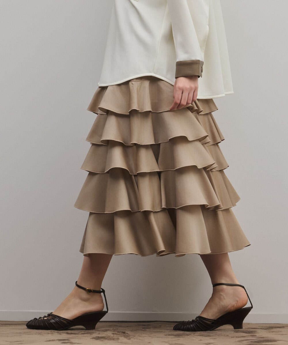GRACE CONTINENTAL ティアードフリルスカート 