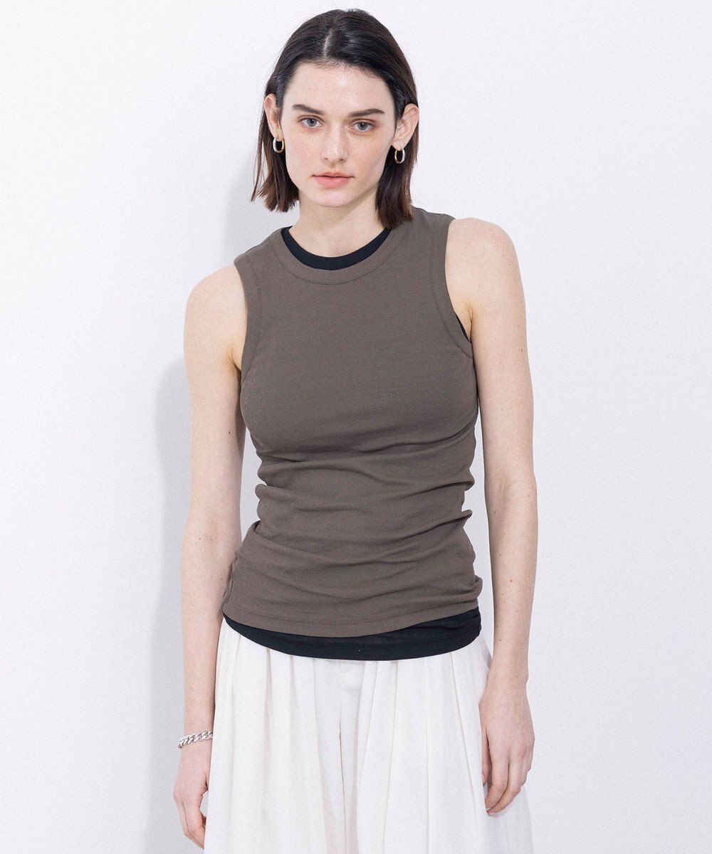 NAVE 【Nave・洗える】ガーゼフライス タンクトップ 