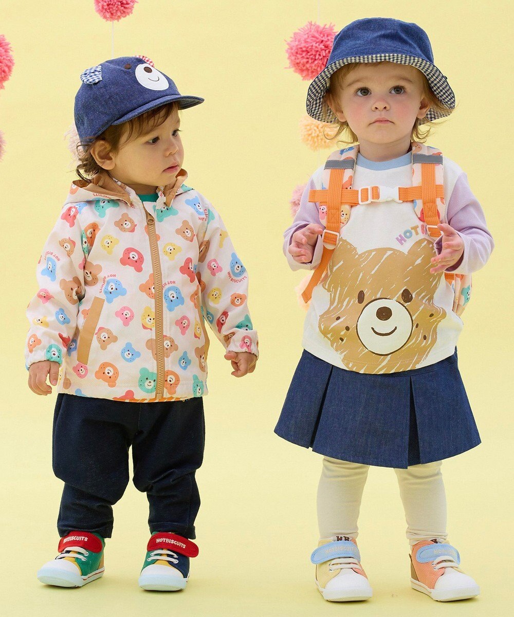 MIKI HOUSE HOT BISCUITS 【Sサイズ】カラフルビーンズ 総柄リュック 