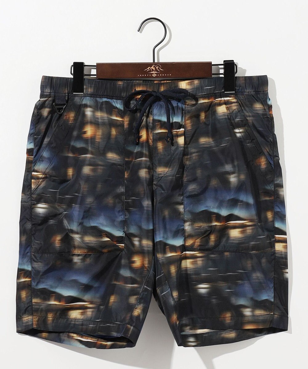JOSEPH ABBOUD MOUNTAIN 【イタリア素材/軽量/撥水】X-CLIPPER夜景プリント ショーツ 