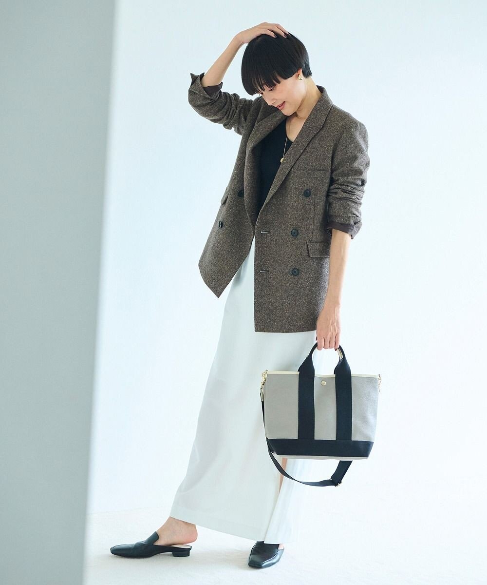 TOPKAPI 【Breath TOPKAPI】スコッチグレイン ネオレザー トート バッグ ショルダー付き M 