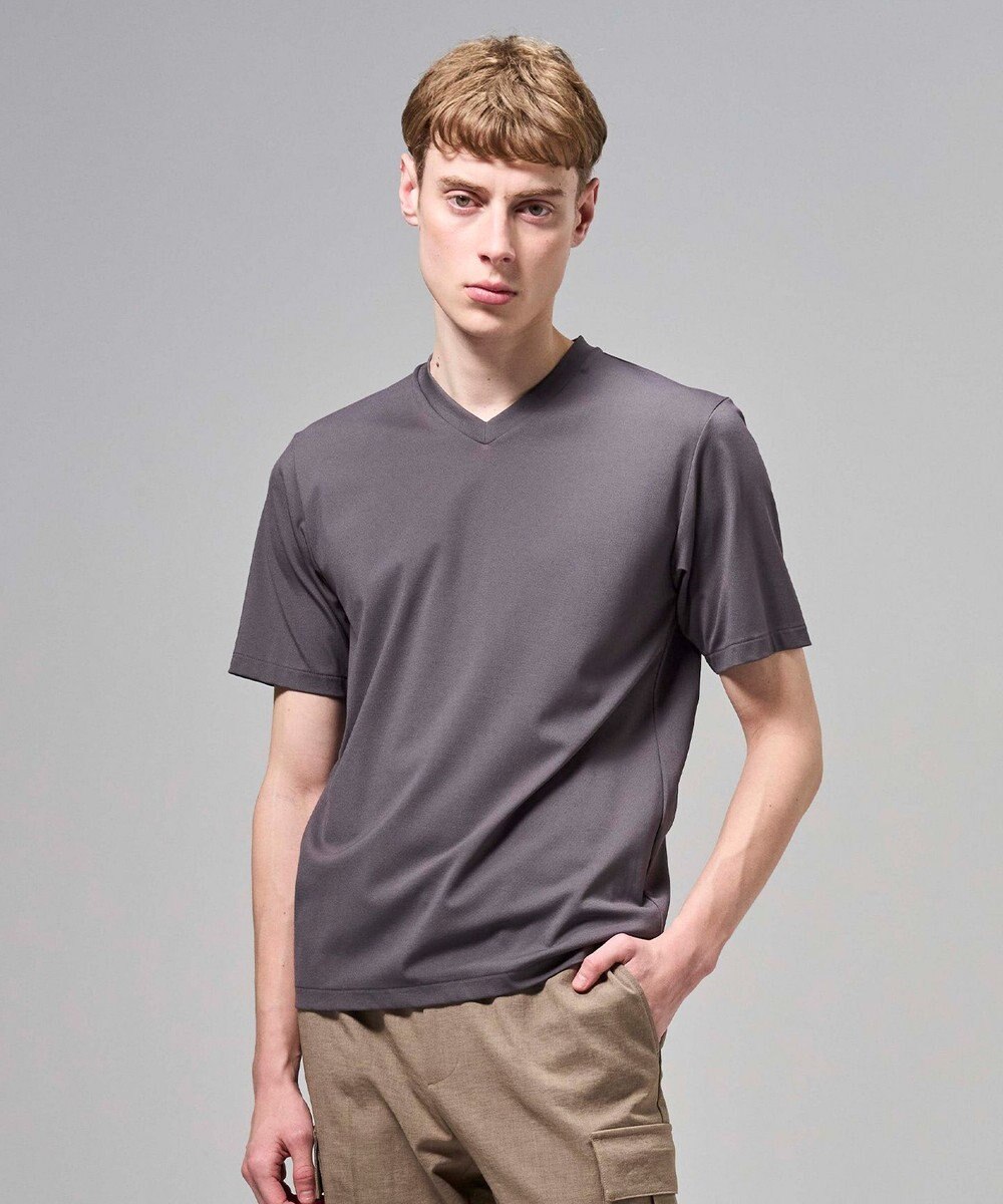 JOSEPH HOMME 【新色追加】ハイゲージベアスムース　VネックＴシャツ 