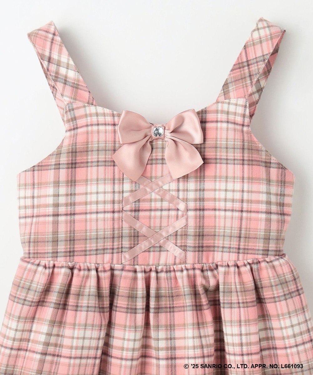 ANY KIDS 【マイメロディ＆クロミ×ANY KIDS】チェック ジャンパースカート 