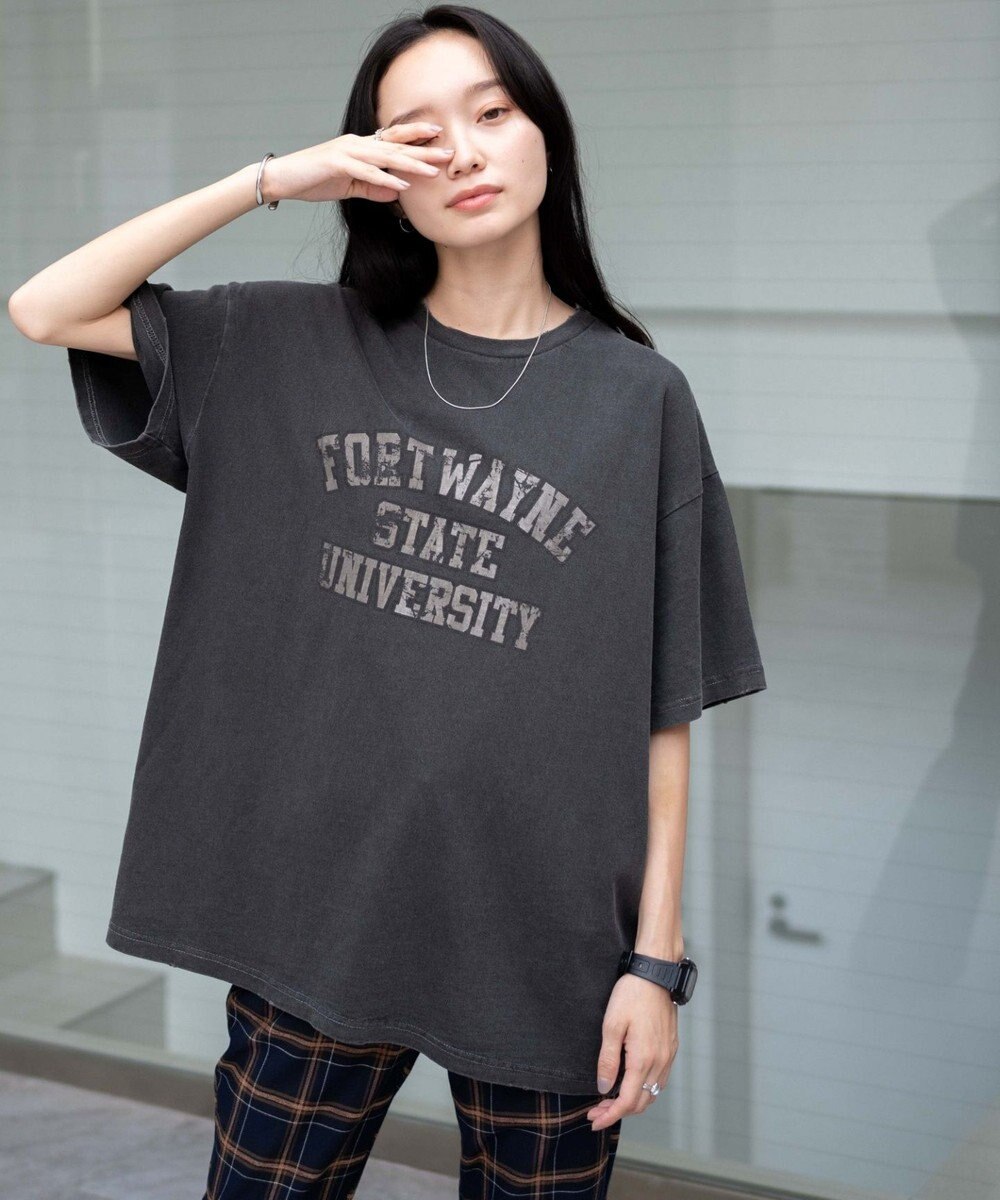 WEGO ピグメントBIGTシャツ 