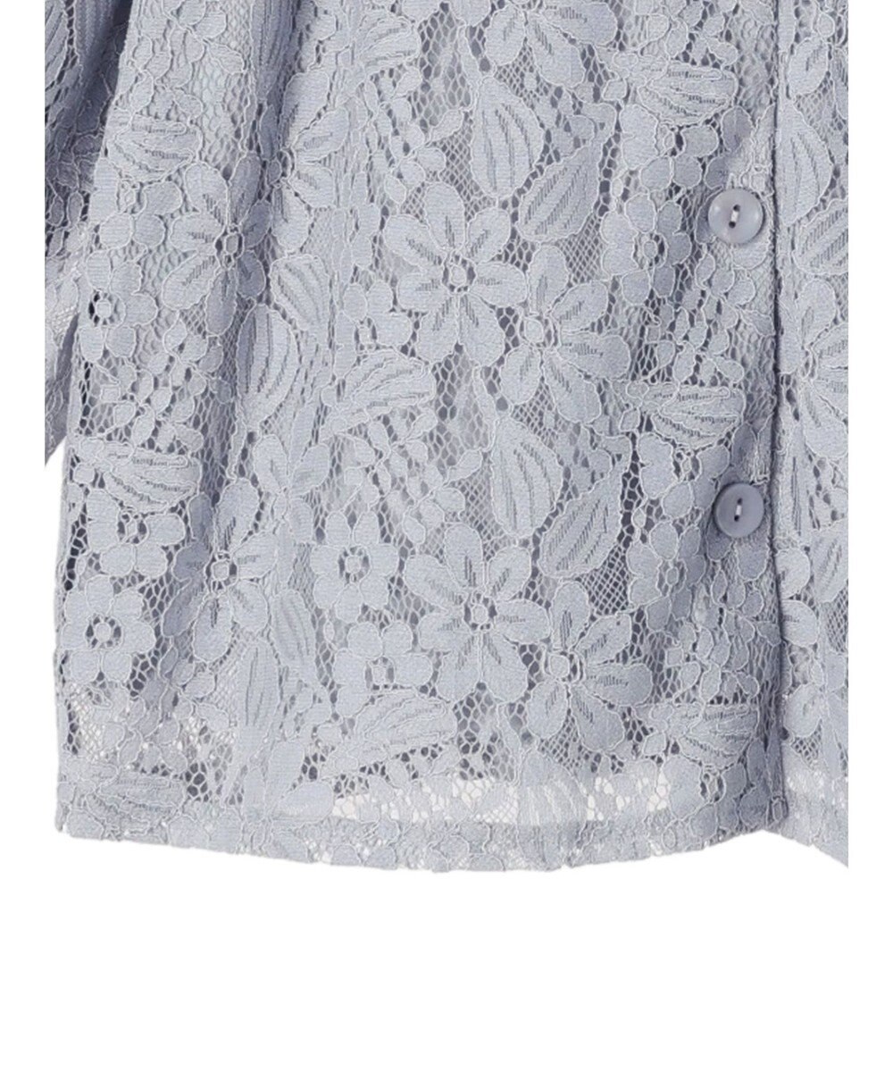 earth music&ecology フラワーレースブラウス 