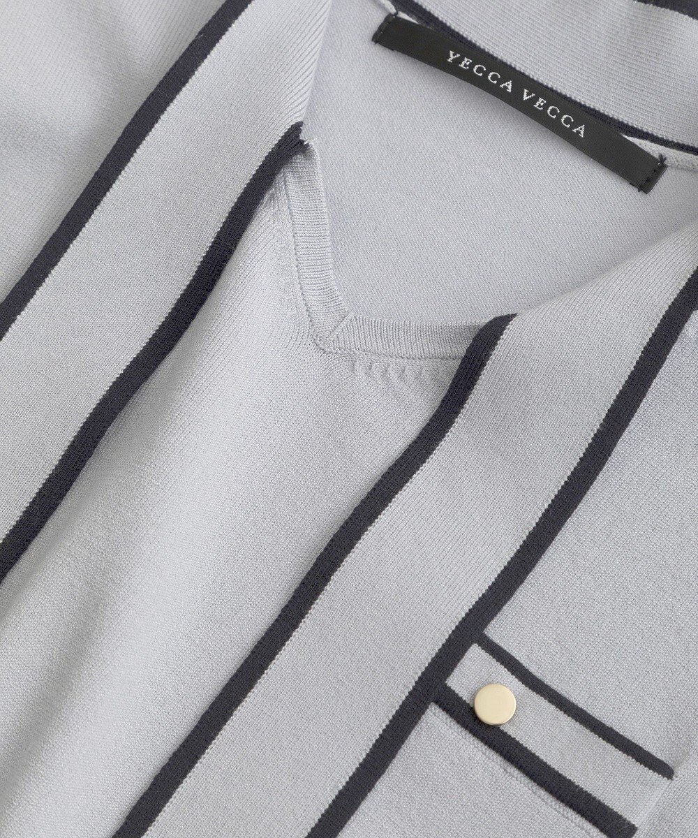 YECCA VECCA 配色ボウタイニット 