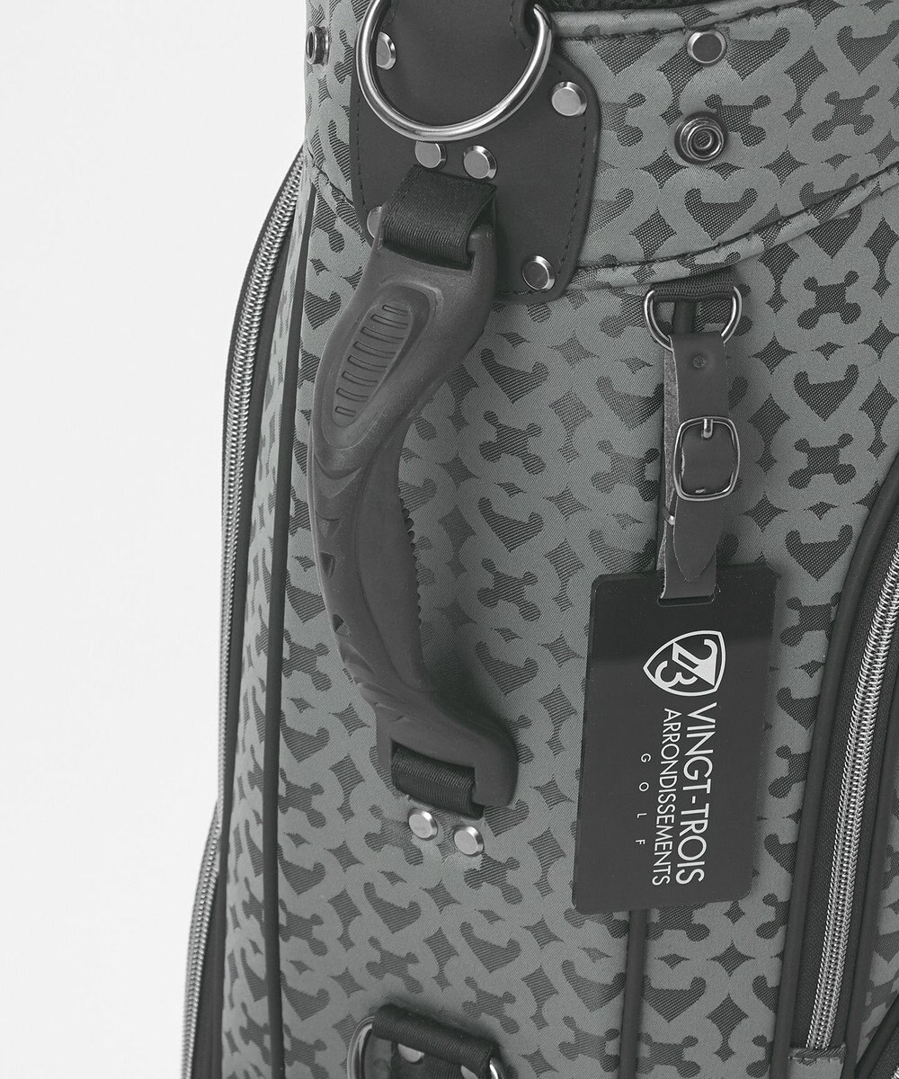 23区GOLF 【UNISEX】モノグラムライトキャディバッグ　ベテランゴルファーにもおすすめなモダンデザイン 
