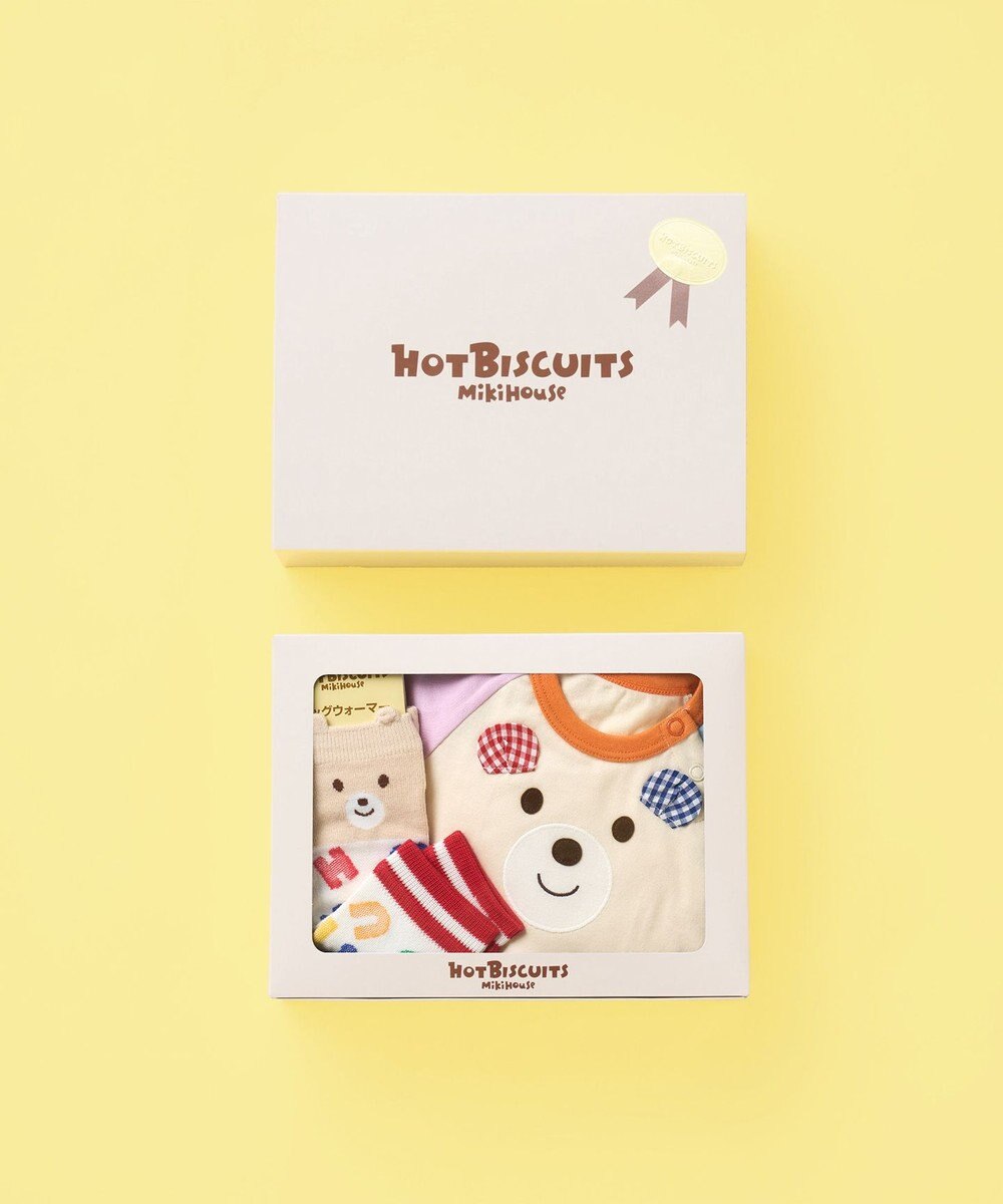 MIKI HOUSE HOT BISCUITS ボディシャツ＆レッグウォーマーギフトセット【BOX付き】 