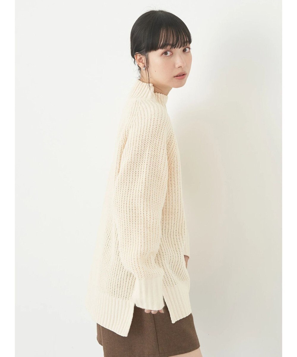 earth music&ecology マットベロアモールチュニック 