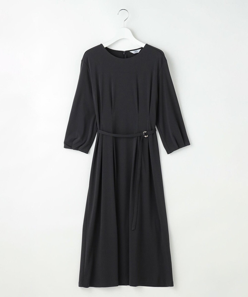 J.PRESS LADIES トリアセスムース フレア ワンピース 