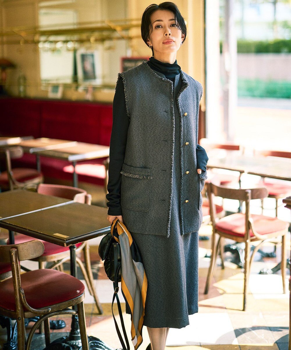 自由区 【SHIHOさん着用】シアーツイストインナー トップス 