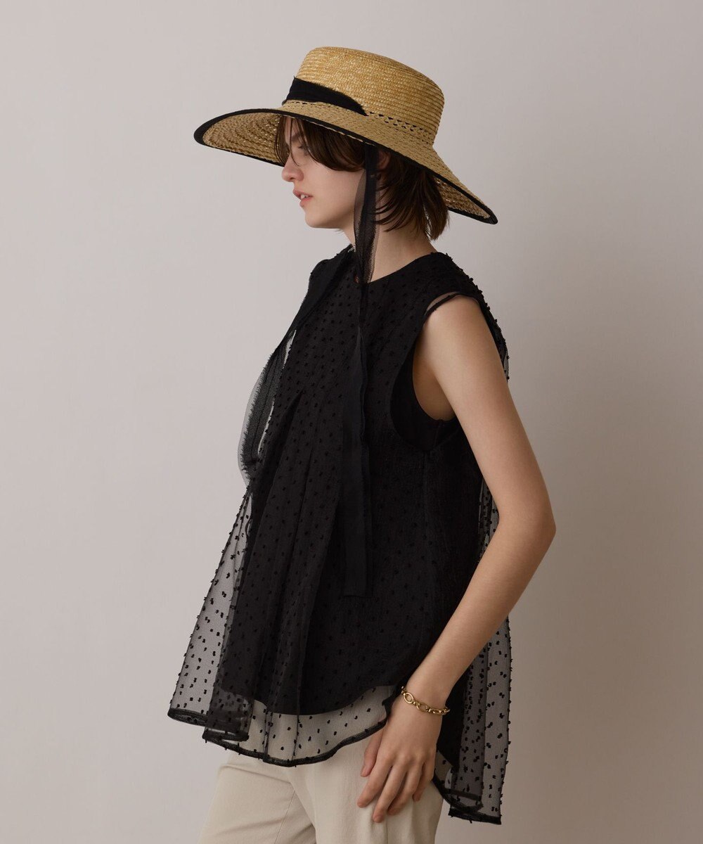 GRACE CONTINENTAL シアージャガードカットトップ 