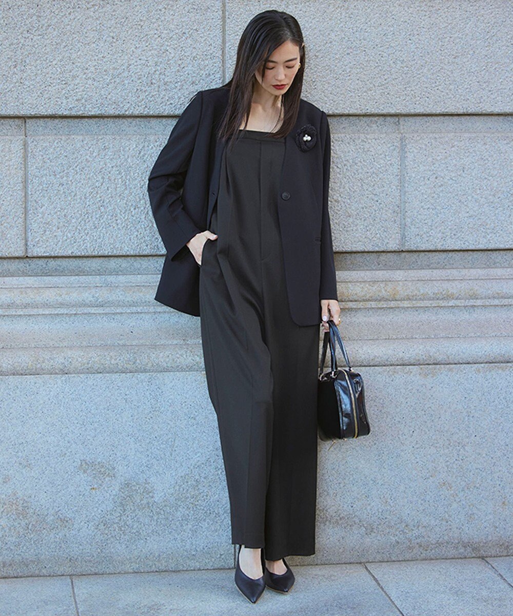 UNFILO BEAUTY MOVE ボタン付き ノーカラージャケット 