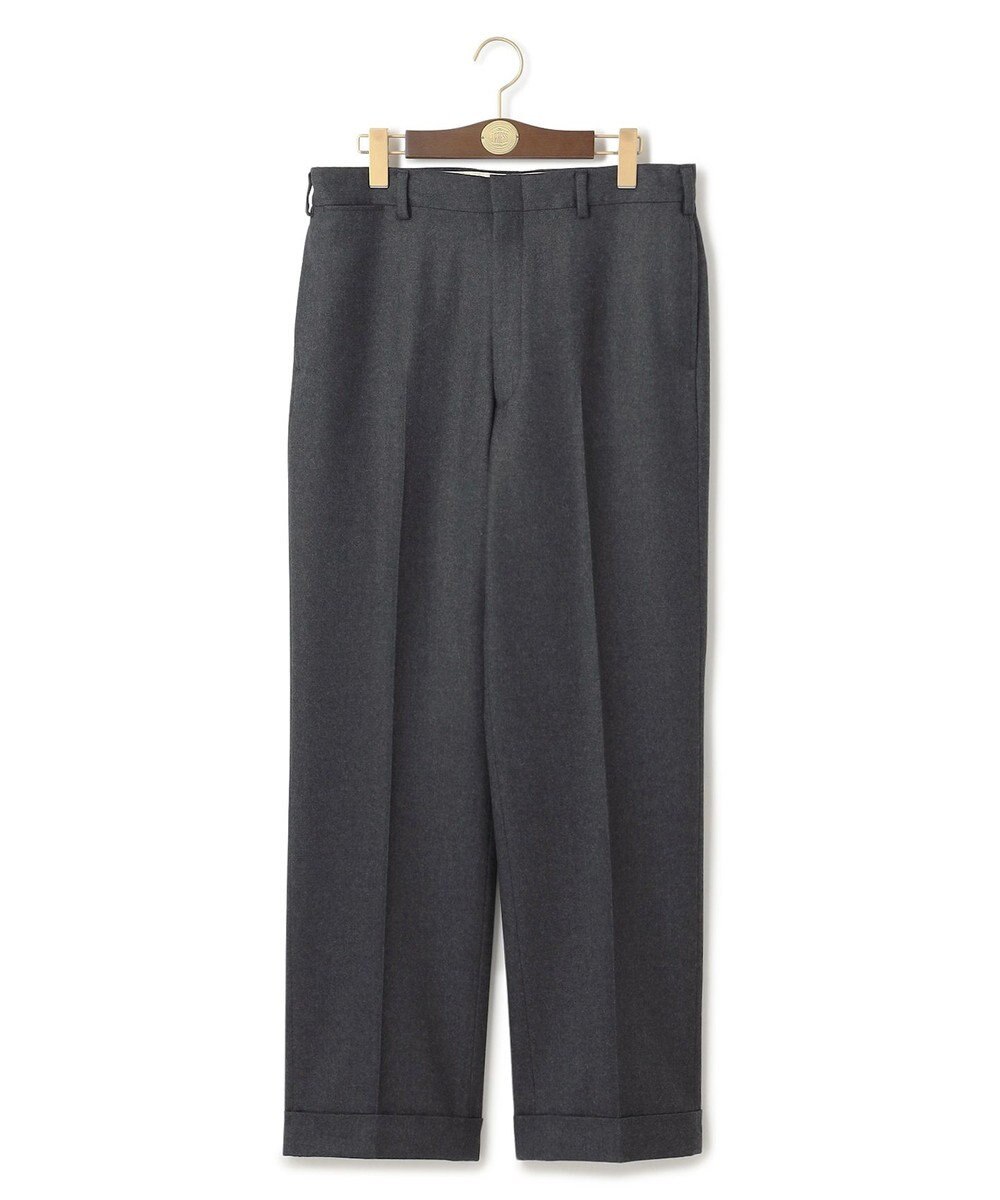 J.PRESS MEN 【J.PRESS ORIGINALS】PEPPIN MERINO SAXONY PIPED STEM TROUSERS / JAPAN MADE 
