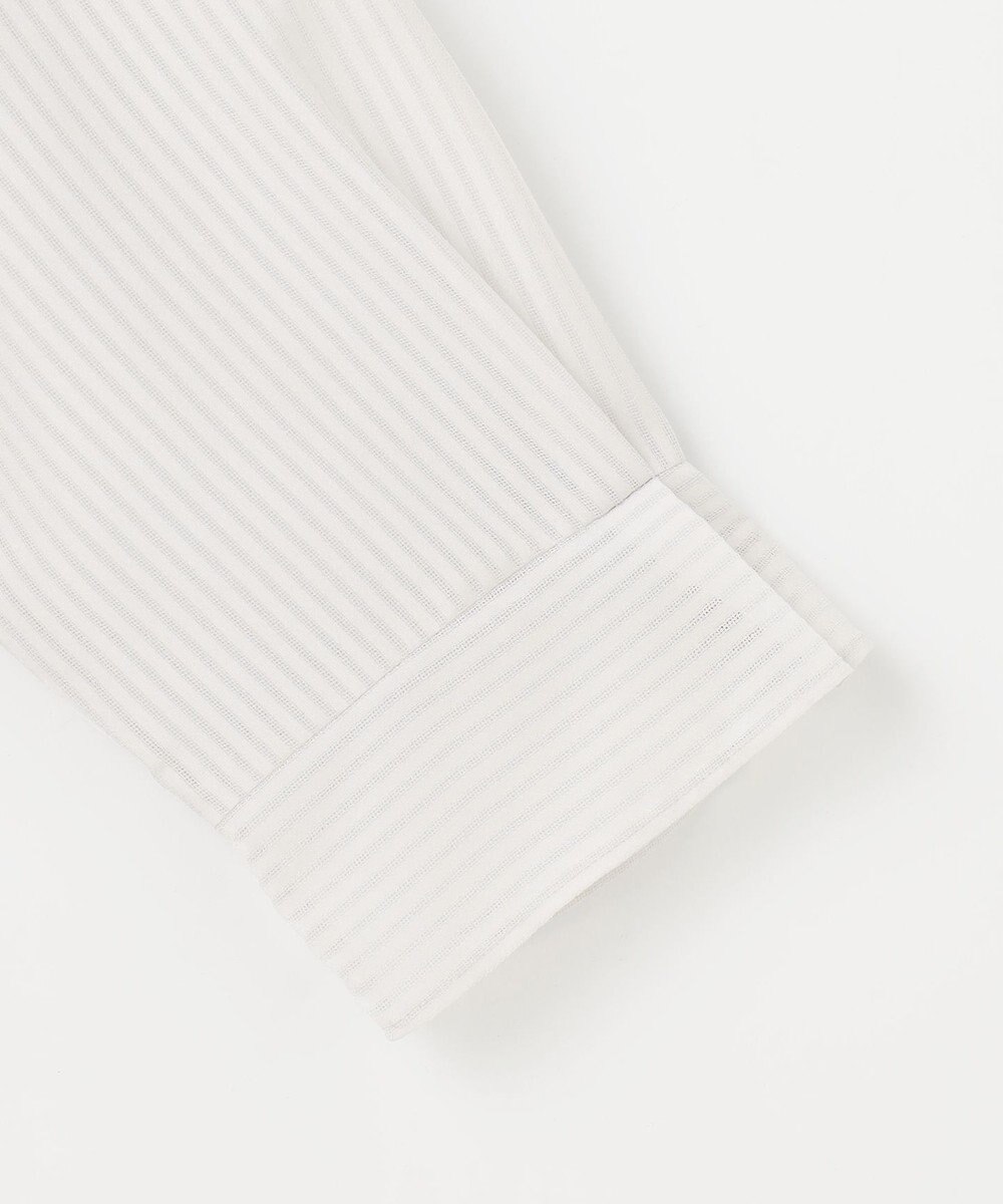 J.PRESS LADIES L シャドーストライプ ボウタイ風 カットソー 