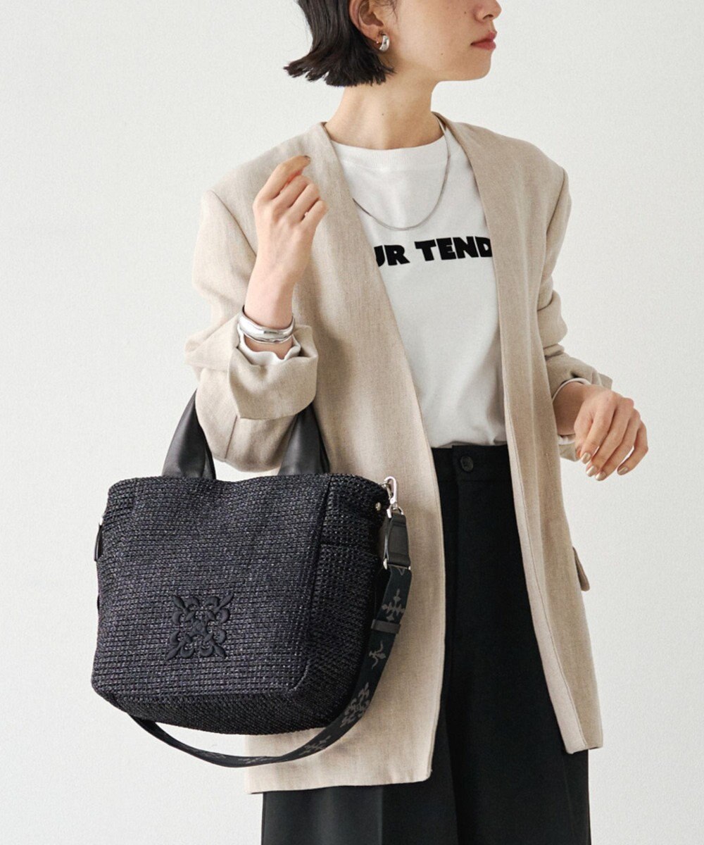 russet ナイロンラフィア2WAYトートバッグ(CE-1711) 