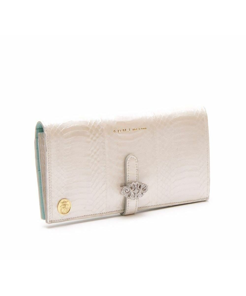 A.D.M.J. 【スネークレザー】アールデコモチーフロングウォレット 