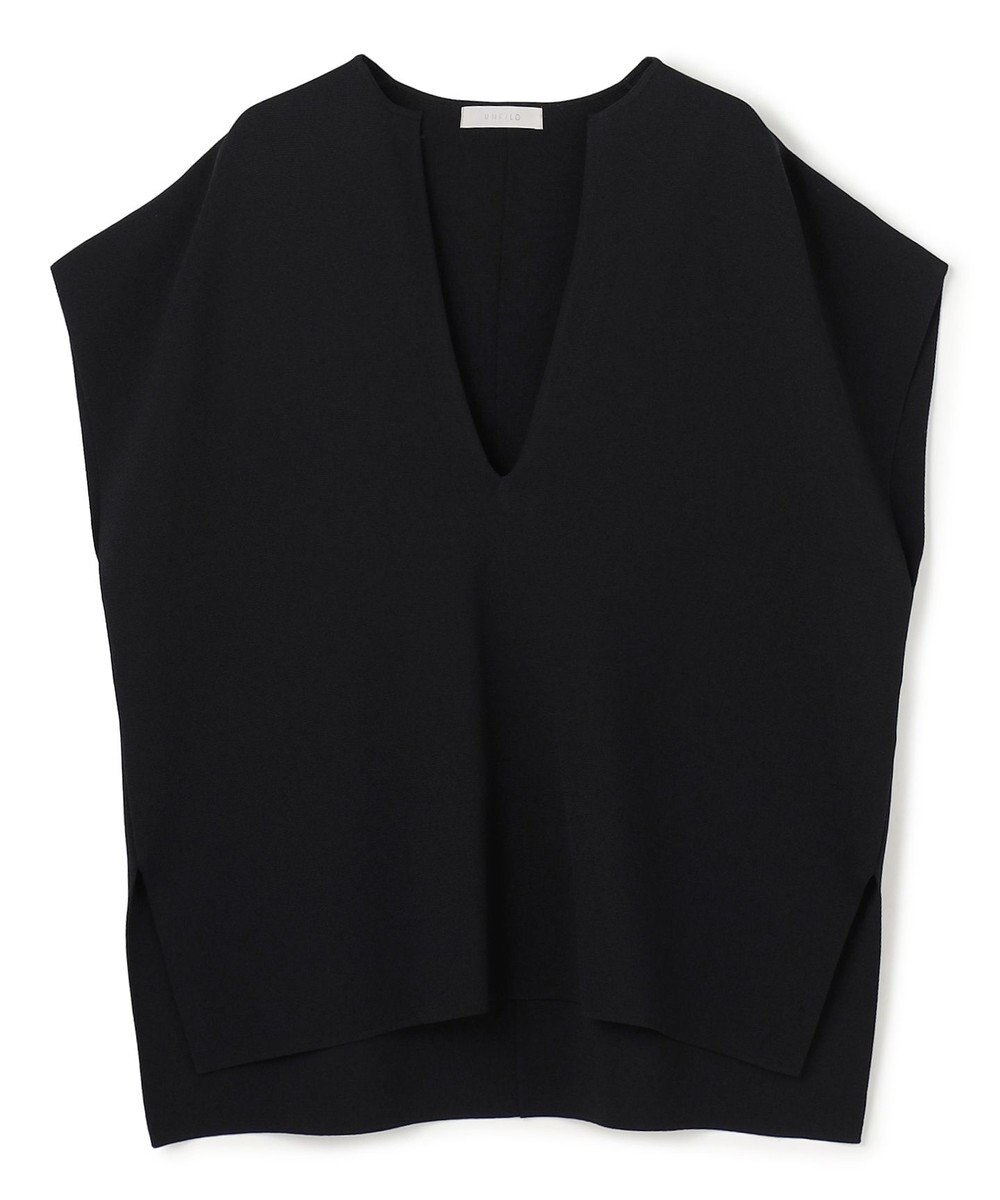 UNFILO L 【WEB限定カラー】スゴ機能美ニット キーネック ジレ 