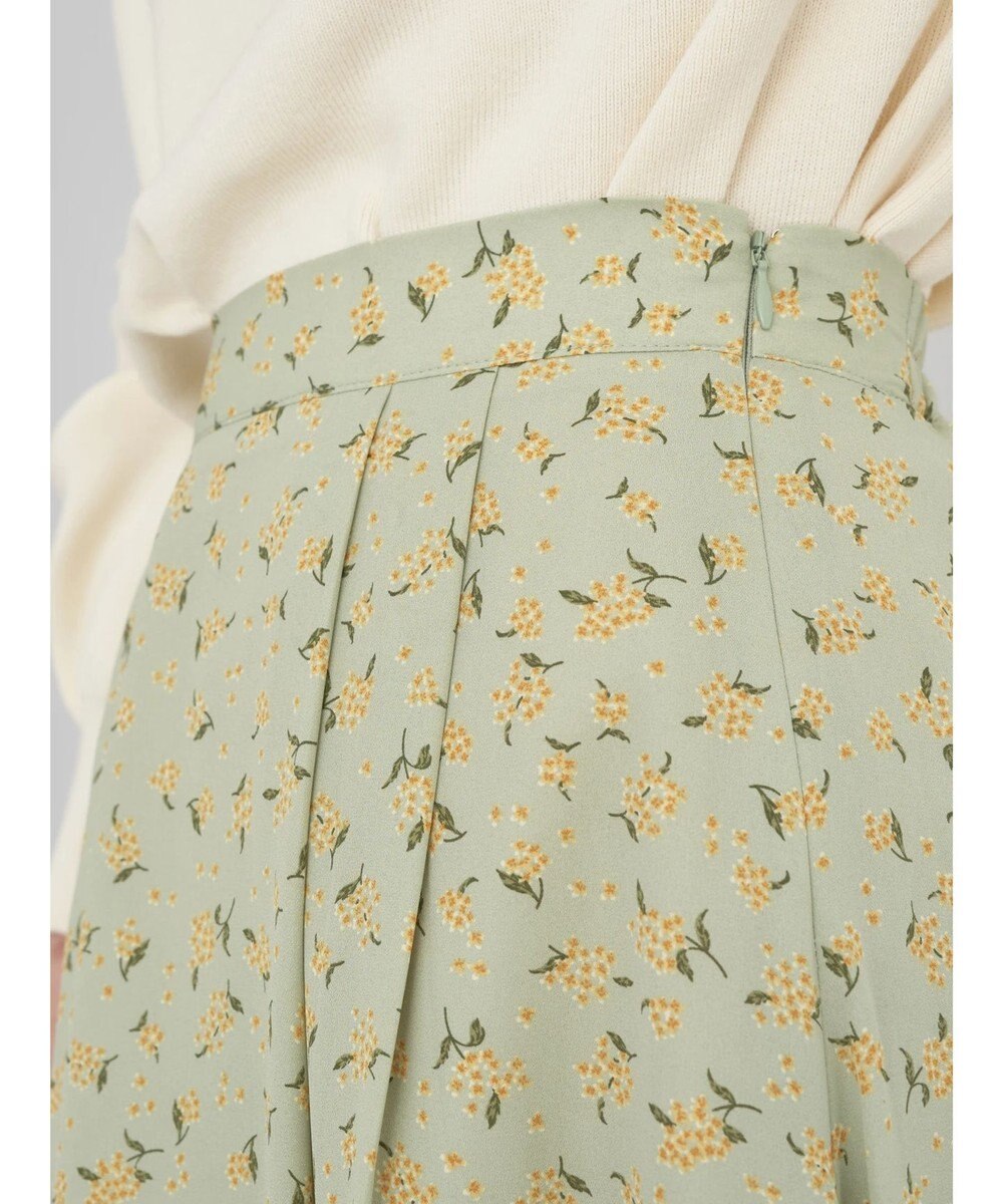 earth music&ecology キンモクセイ柄フレアスカート 