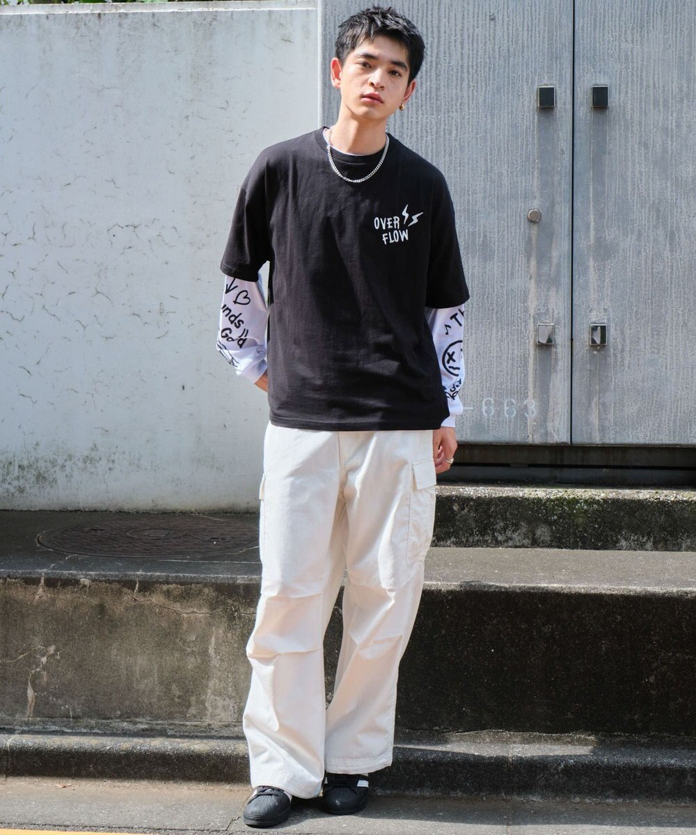 WEGO 【ユニセックス着用ITEM/2点SET】アクセ付きアンサンブルT（LS） 