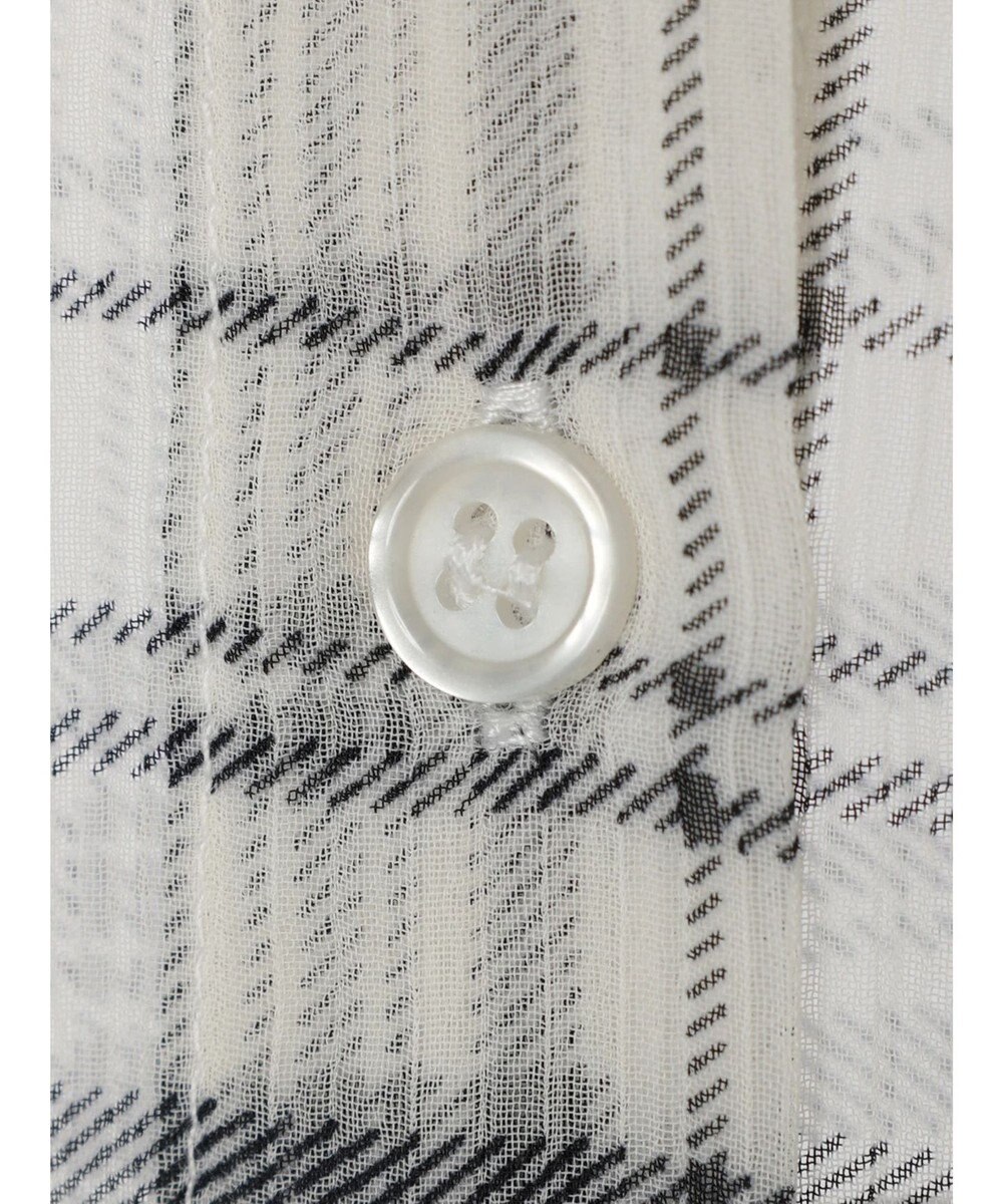 earth music&ecology シアーチェックシャツ 