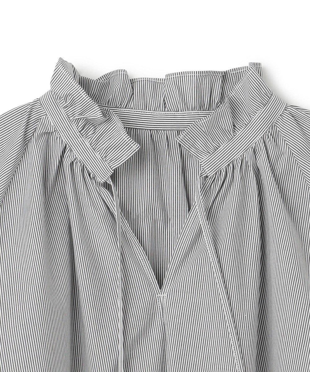 UNFILO ギャザーオーバーブラウス 