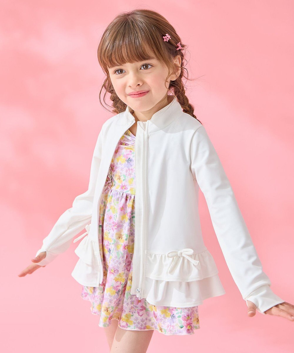 ANY KIDS 裾フリル ラッシュガード 