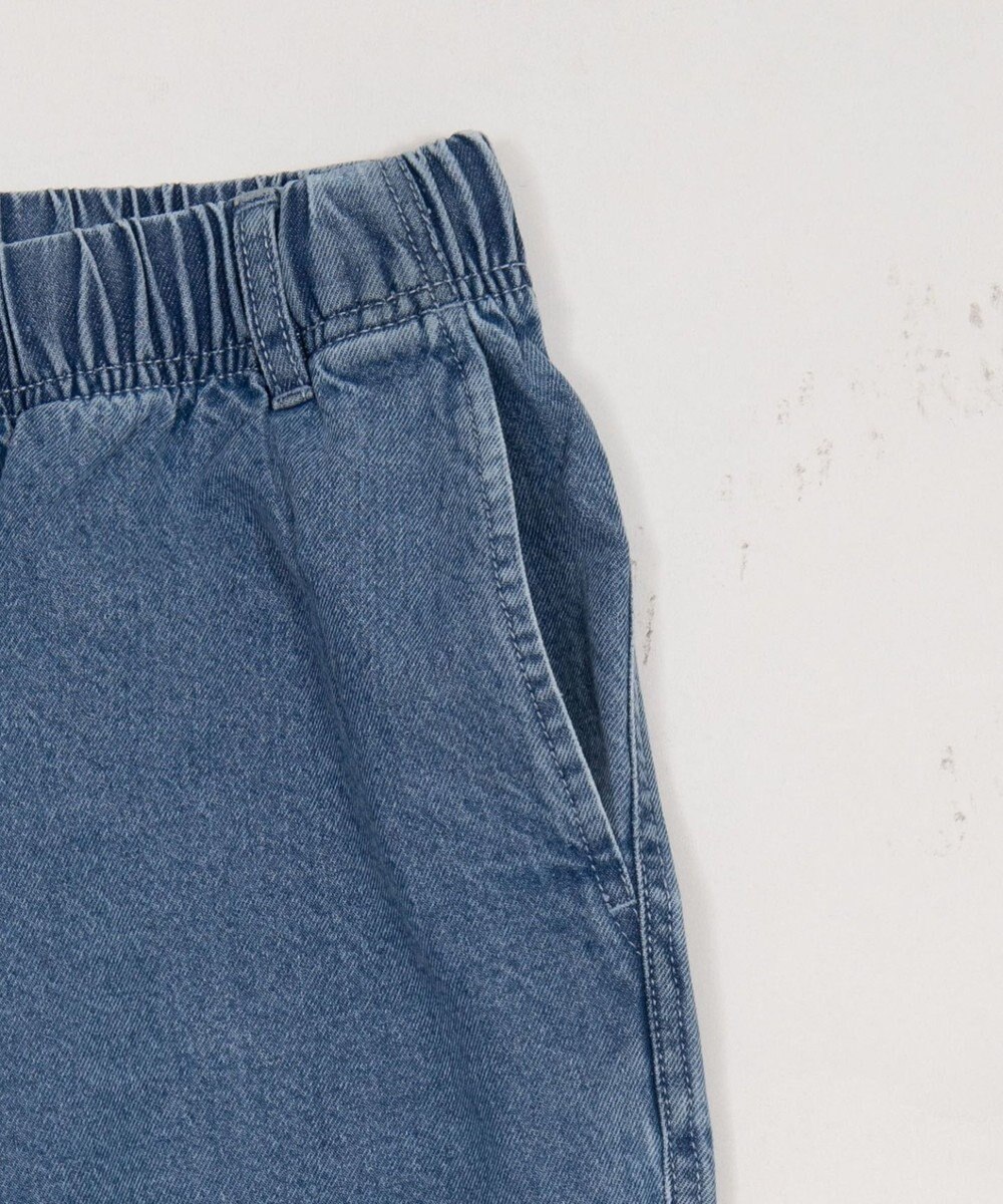 WEGO 【ユニセックス着用ITEM/ウエストゴム】ユルフィットデニムイージーパンツ 