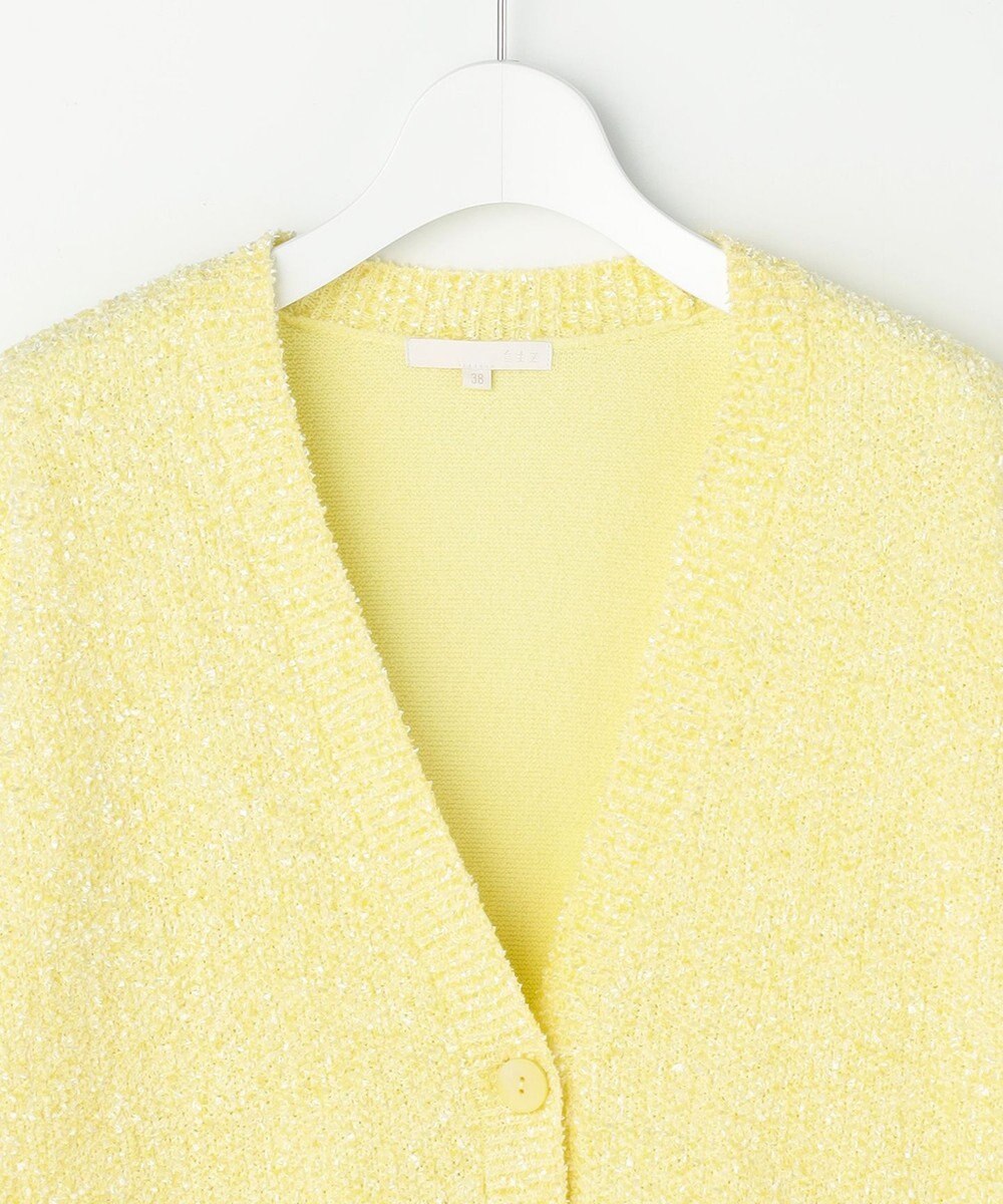 自由区 S ブークレミックスツイードニット カーディガン 