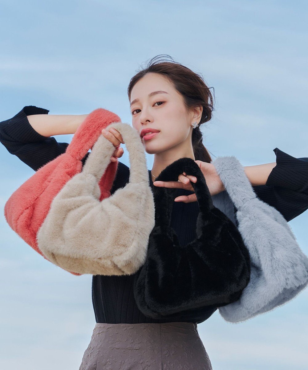 Tiaclasse 【安田美沙子さん着用】フェイクファーバック 