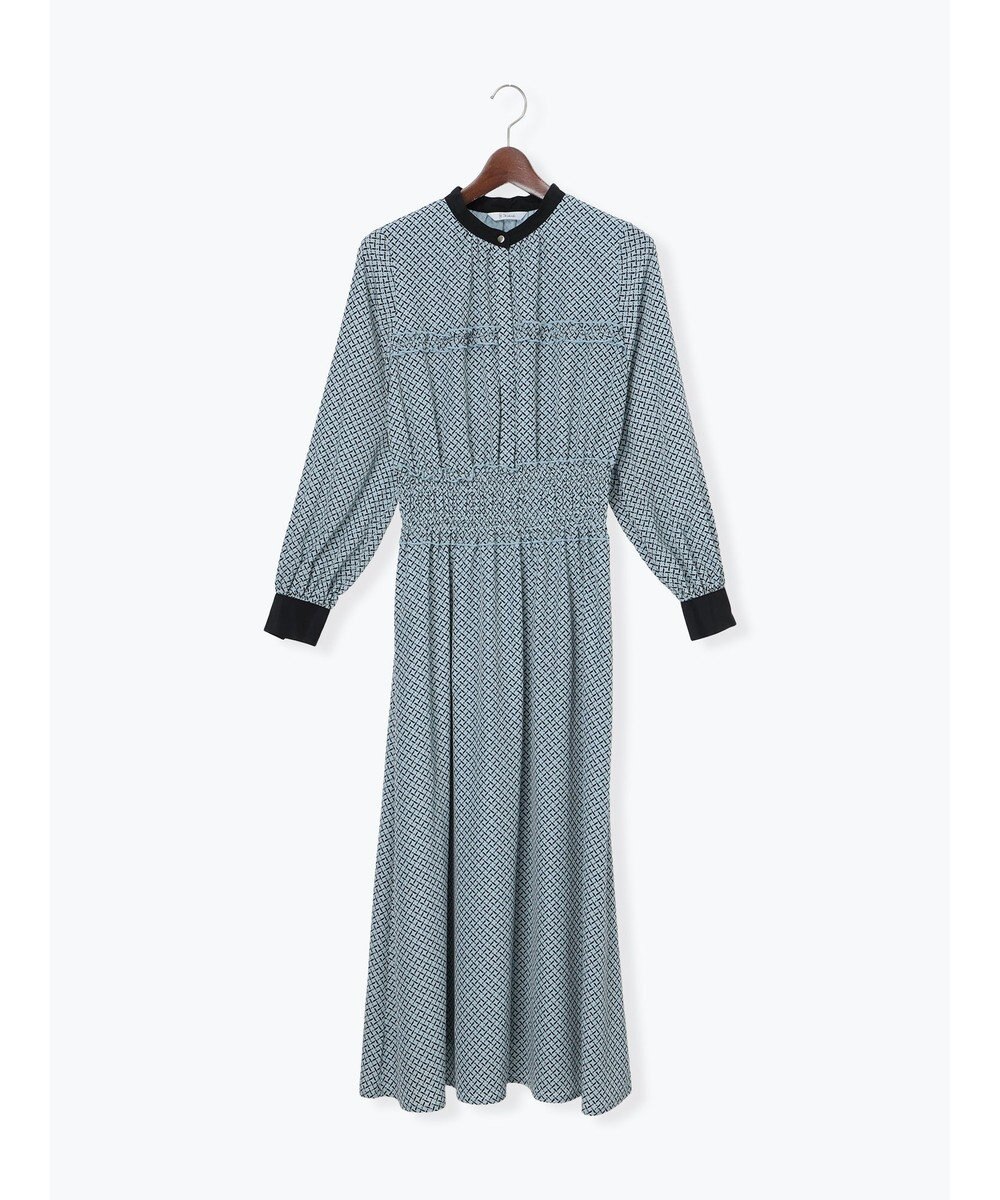 Te chichi バイカラーシャーリングワンピース 