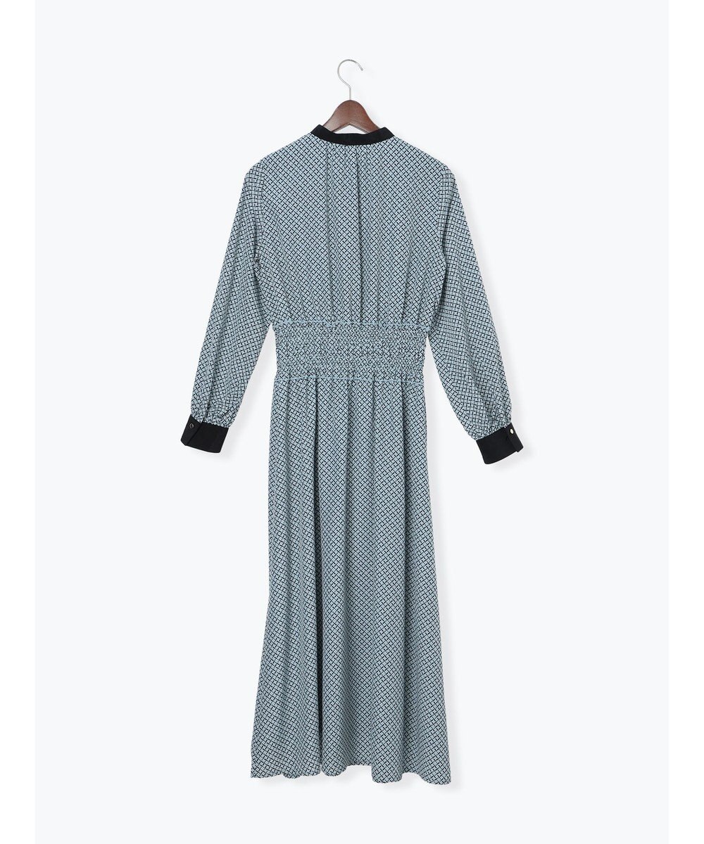 Te chichi バイカラーシャーリングワンピース 