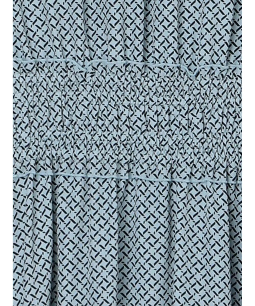 Te chichi バイカラーシャーリングワンピース 