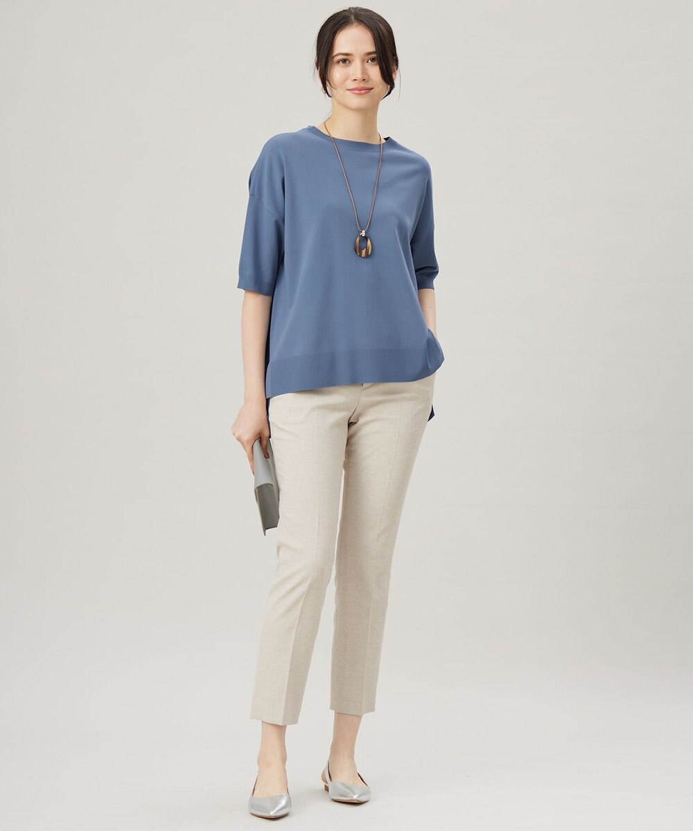 自由区 L 【接触冷感・UVカット・吸水速乾・洗える】シェルタリングテーパード パンツ 