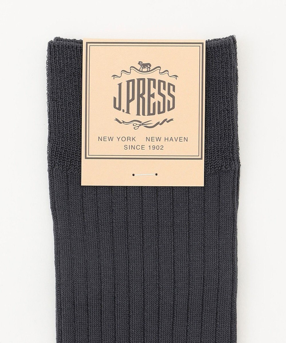 J.PRESS MEN 【定番】ハイゲージ無地リブソックス 