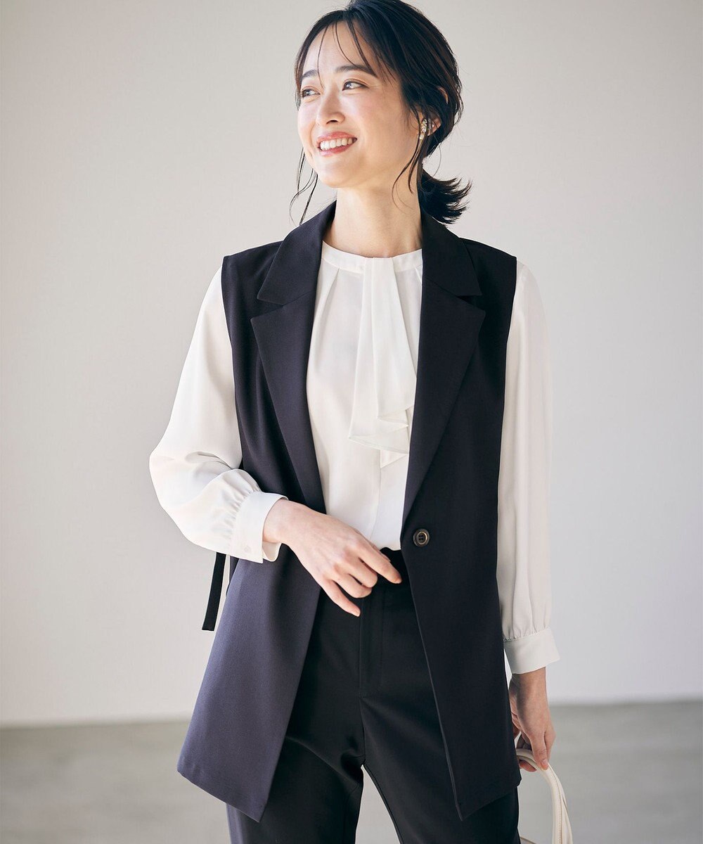 ANY SIS 【洗える】テーラード ジレ 