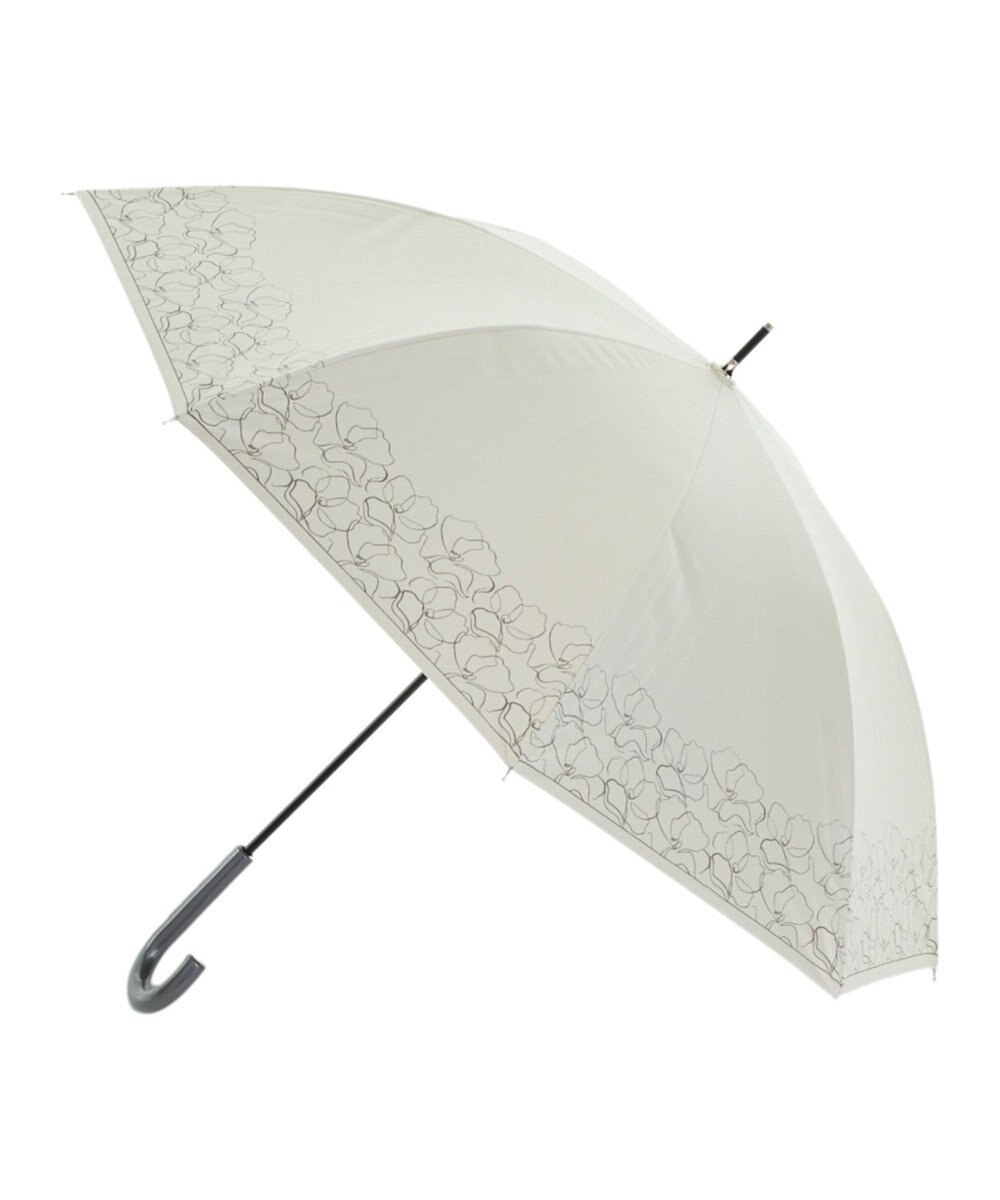 MOONBAT 晴雨兼用日傘 長傘 ラインフラワー／遮光 遮熱 UV 