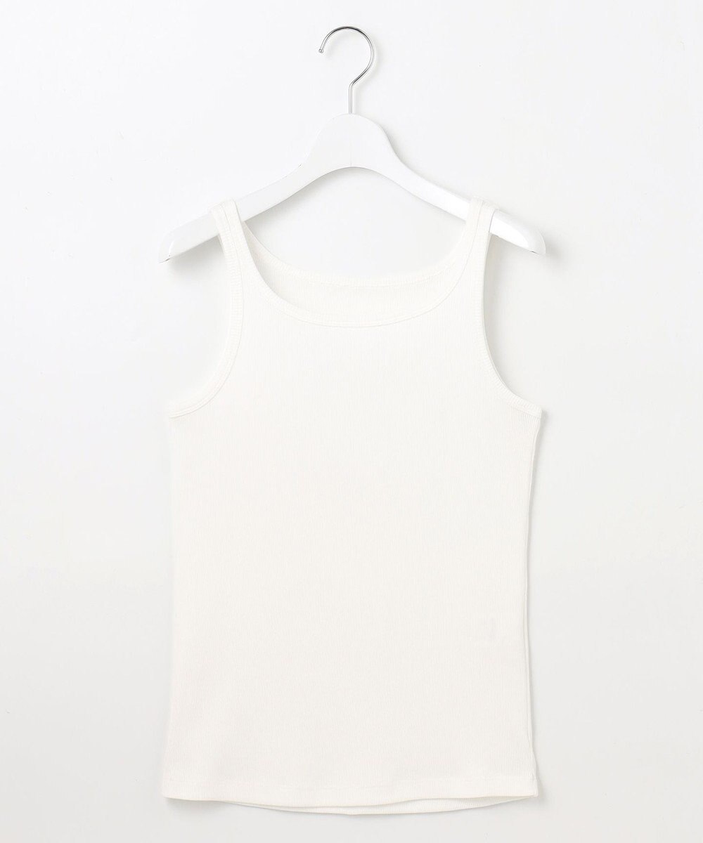 自由区 【洗える】ソフトリブテレコ タンクトップ 