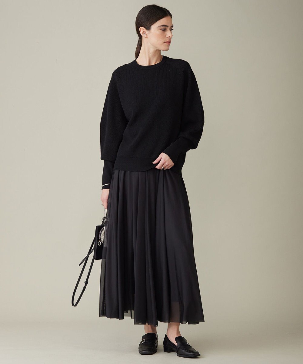 ICB 【洗える】 ウールポリエステルハイゲージ ニット 