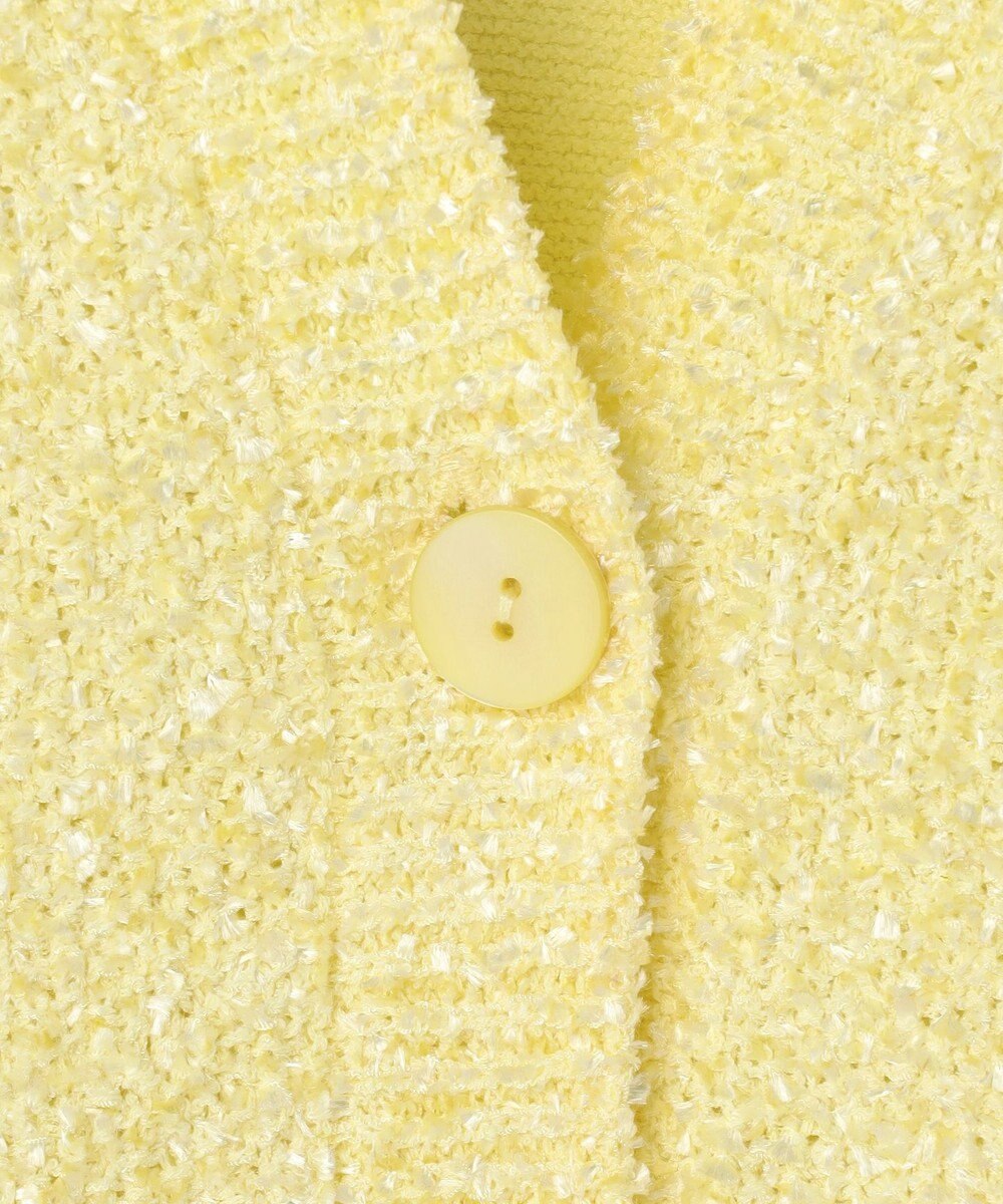 自由区 S ブークレミックスツイードニット カーディガン 