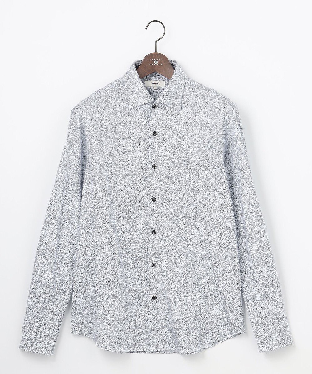 JOSEPH ABBOUD 【ジャージー素材・ストレッチ】 ECO コットンプリントジャージーシャツ 