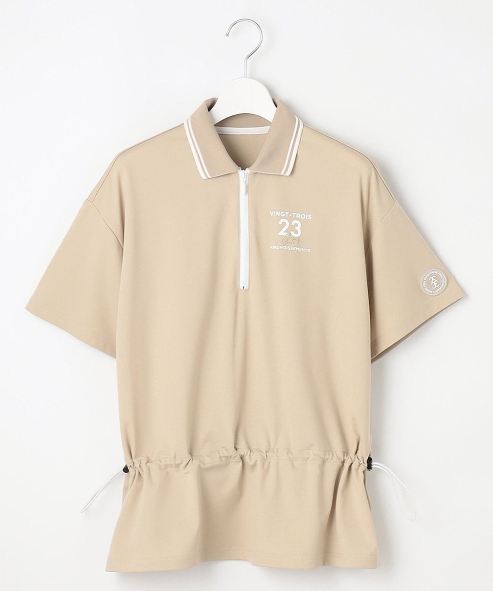 23区GOLF 【辻梨恵プロ着用】ウェストドローコードポロ 